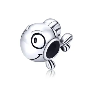 925 Sterling Silver Simple Fish Bead Bracelet / Necklace Accessory