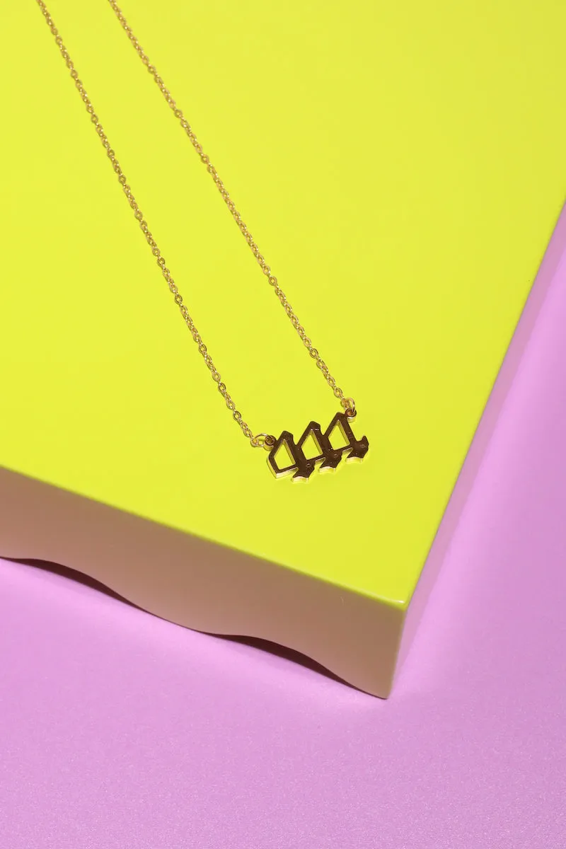 Angel Number Necklace