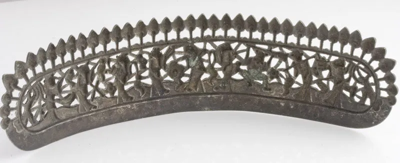 Antique Chinese coin silver repoussé wedding crown. skvs100