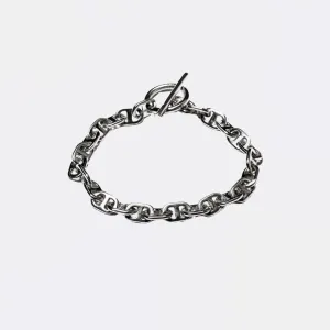 Chain Link Bracelet 7mm (Silver)