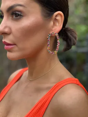 Confetti Drop Earrings (Rainbow)