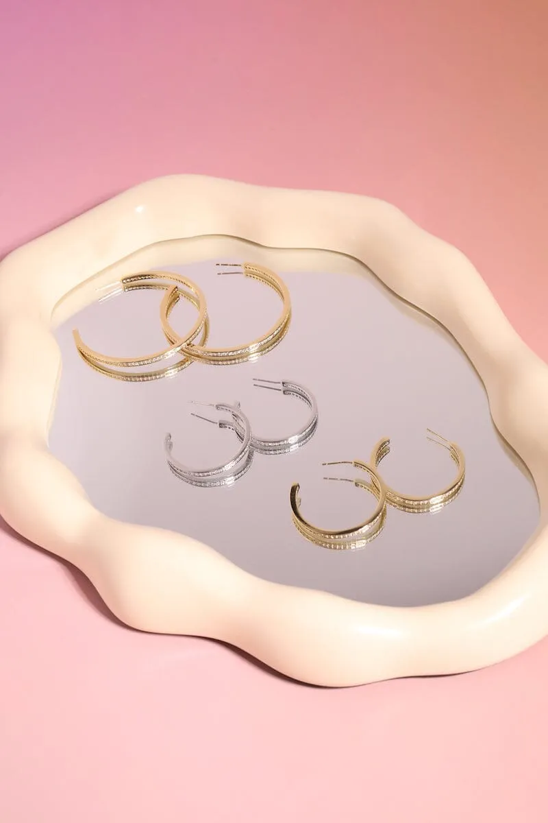 Crystal Hoop Earrings