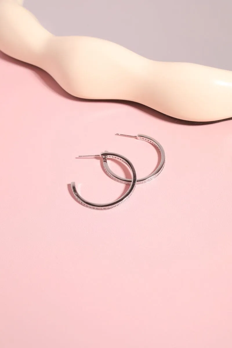 Crystal Hoop Earrings