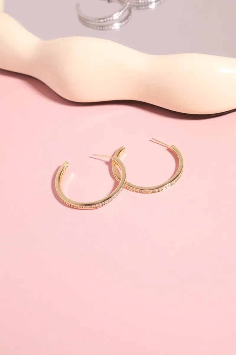 Crystal Hoop Earrings