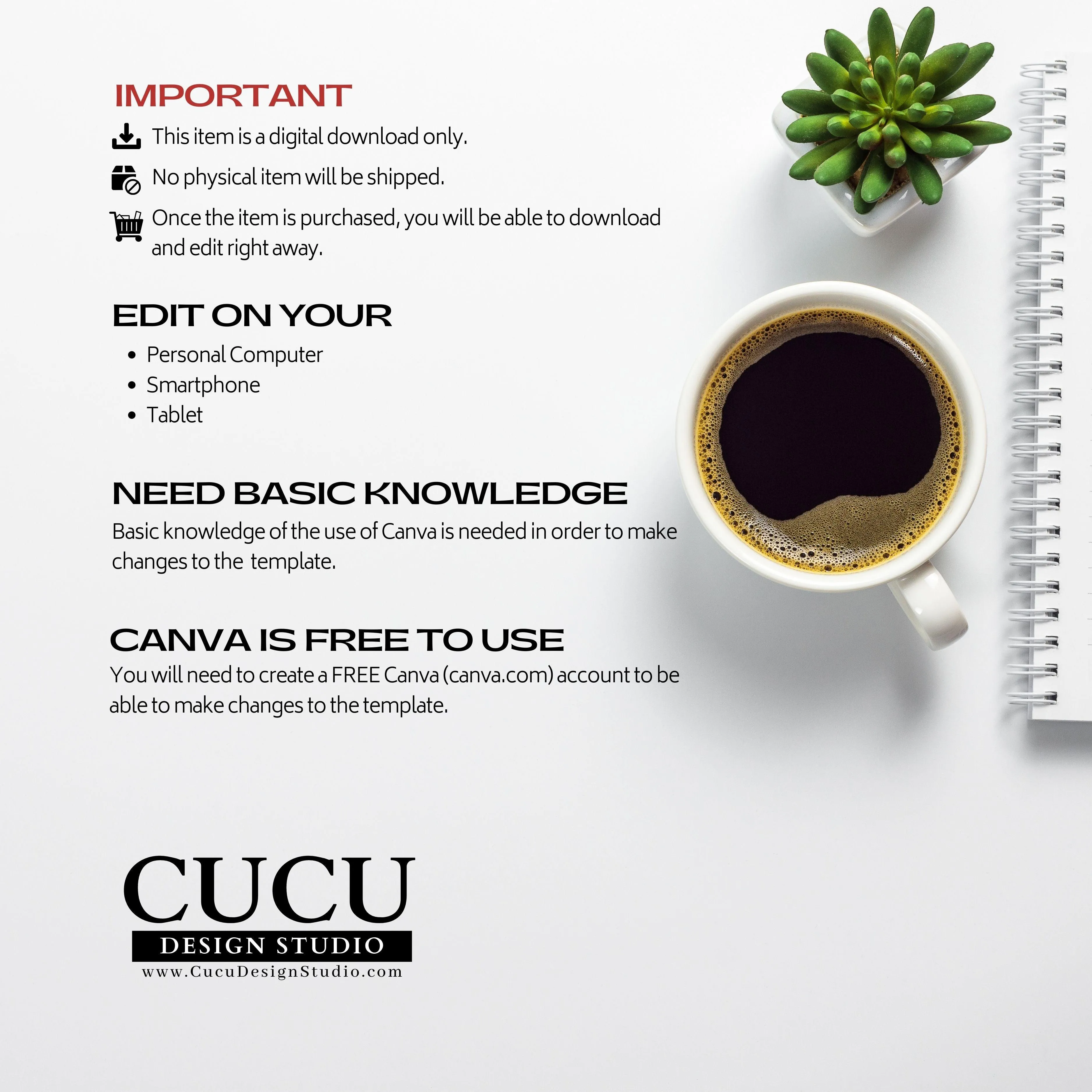 Customizable Memorial Card Template