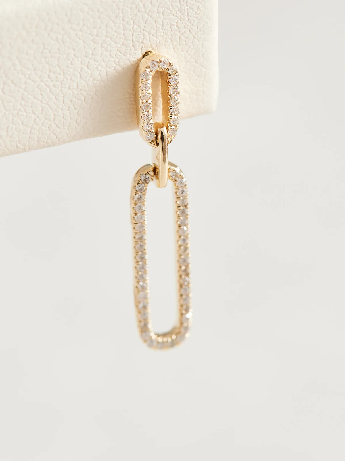 Diamond Link Earrings