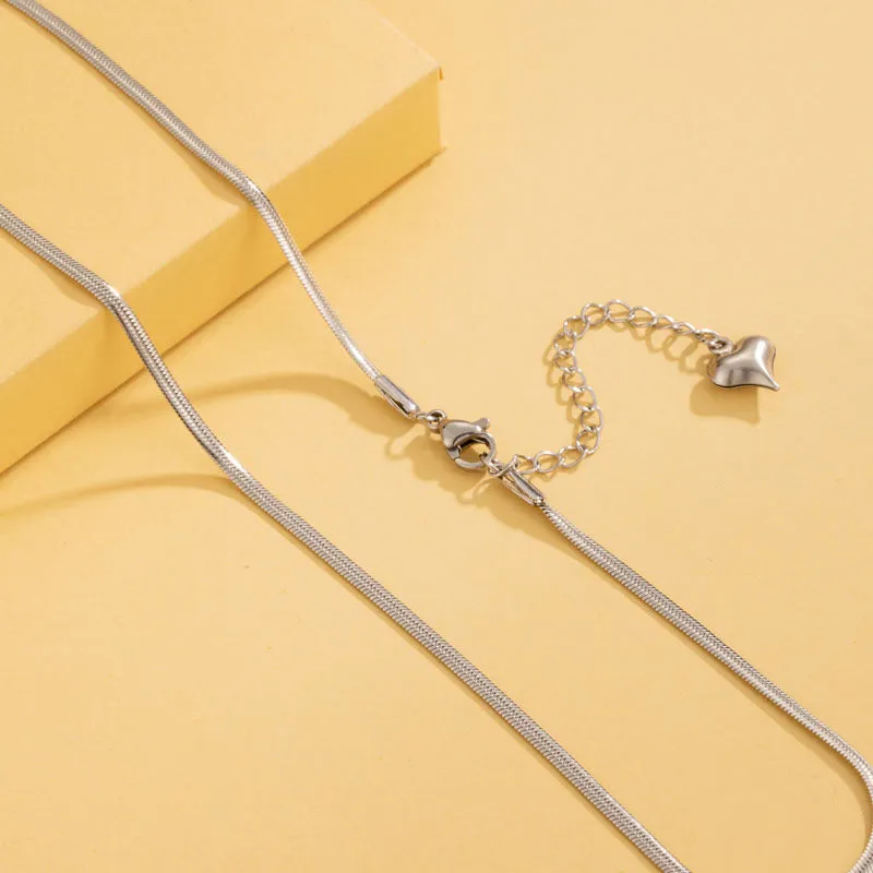 Minimalist Stainless Steel Electroplating Necklaces