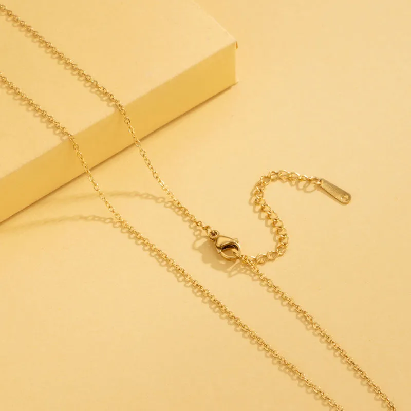 Minimalist Stainless Steel Electroplating Necklaces