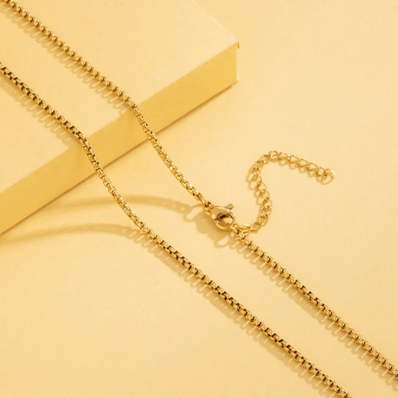 Minimalist Stainless Steel Electroplating Necklaces