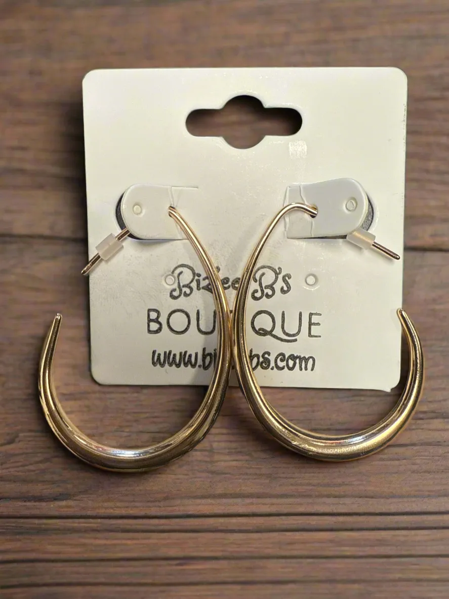 Oval Hoop Earrings