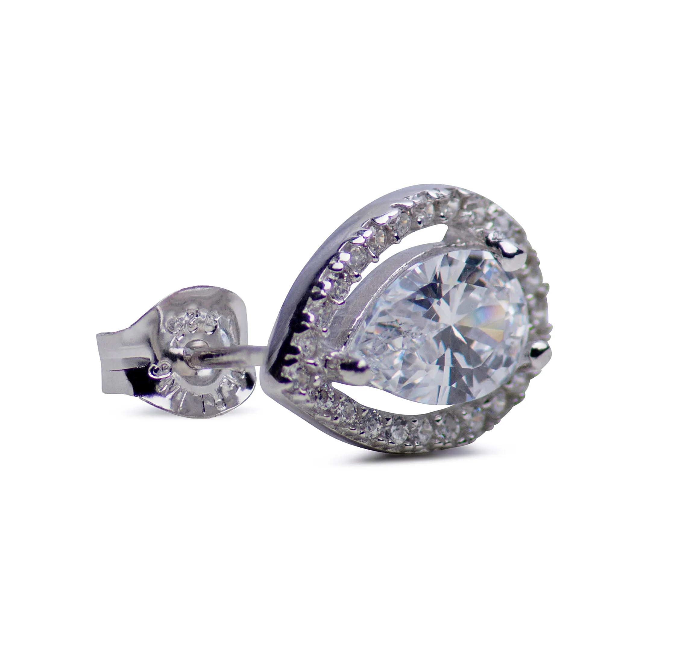 Pear Diamond Simulant Earrings