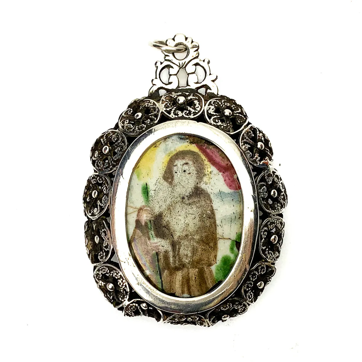 Silver Frame Dual Faced Reliquary 18th Century